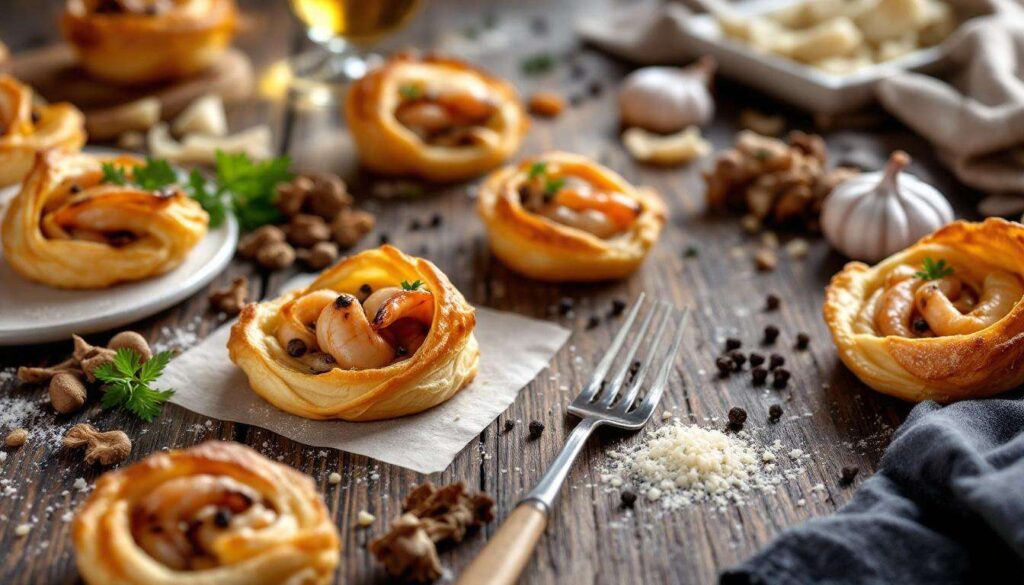 Vol-au-vent de langoustines et morilles séchées pour 4 personnes - Recettes