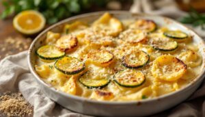 Ultra fondant, ultra rapide : ce gratin de saison combine courgettes et ravioles à merveille