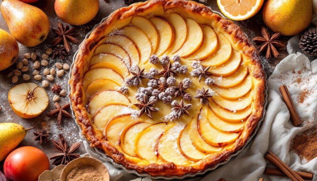 Ce clafoutis automnal mêle onctuosité, fruit juteux et moelleux discret dans un dessert ultra-réconfortant