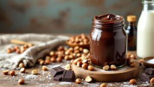 Chocolat noir, noisettes grillées, et lait entier : la pâte à tartiner maison qui fait fondre les enfants et parents