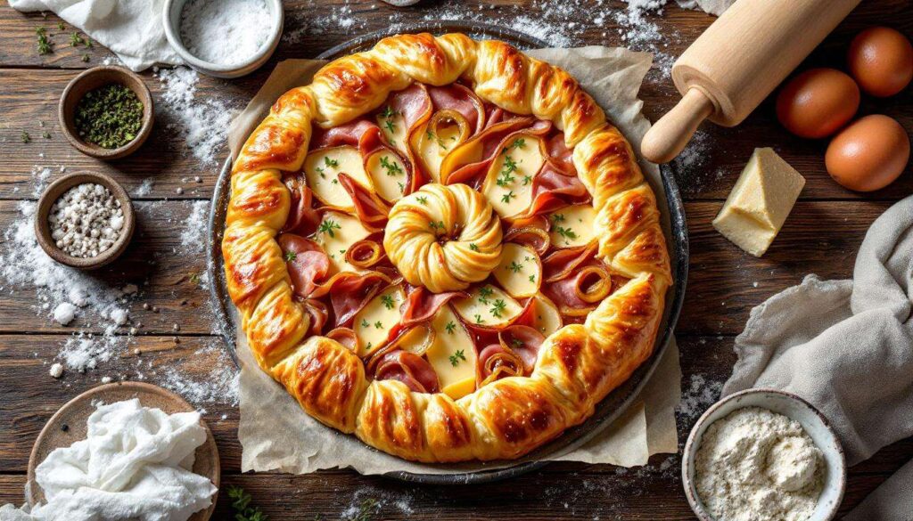 La Recette Idyllique de Mon Feuilleté Camembert–Jambon–Oignons Que Tout le Monde Me Réclame