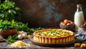 Le potimarron et les épinards transforment cette quiche en un mélange doux et surprenant
